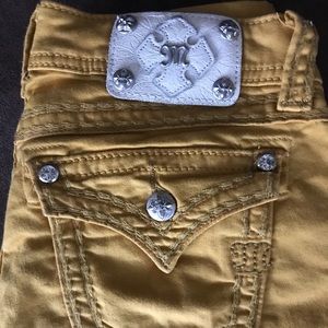Miss Me skinny jeans. Mustard yellow. Size 26